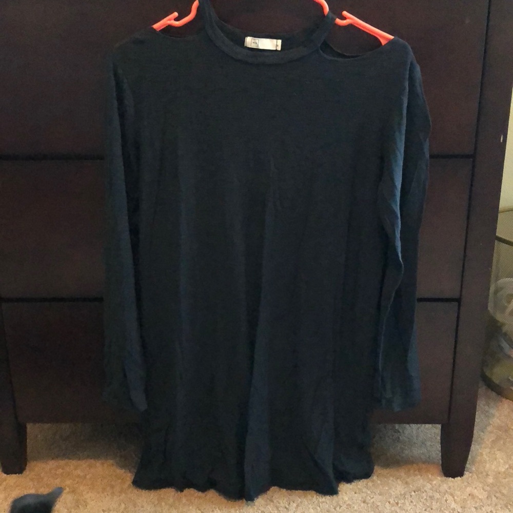 Causal navy blue dress